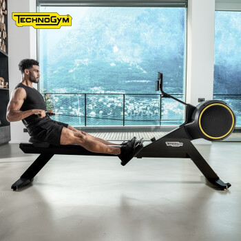 Technogym泰诺健家用室内运动划船机风阻磁控划船SKILLROW 黑色